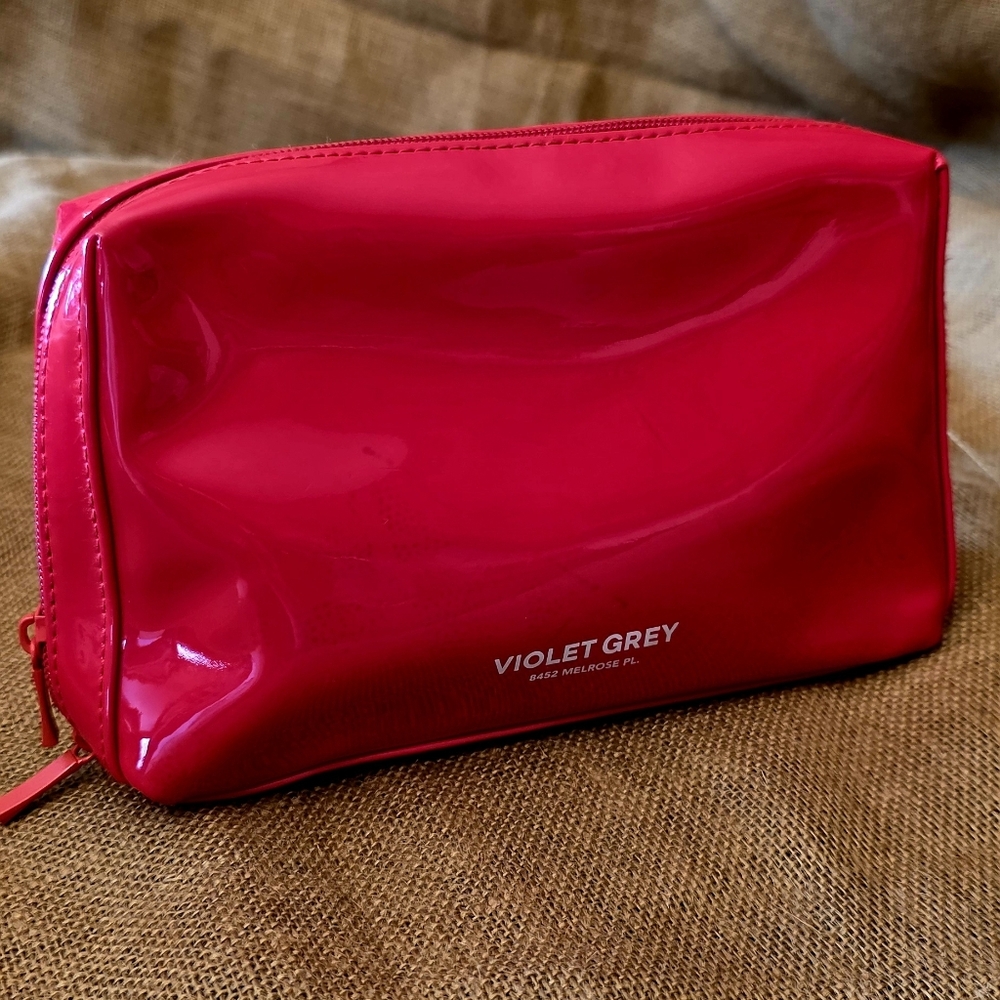 Violet Grey Red Cosmetic Bag